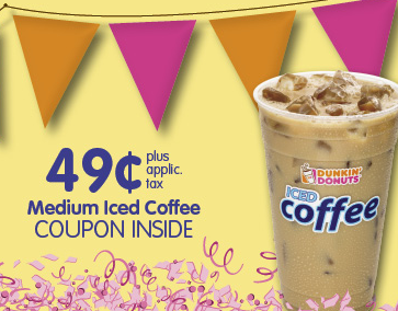 dunkin donuts iced coffee coupon