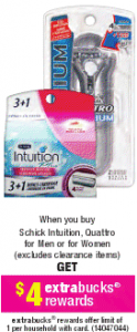 Schick Quattro Coupon