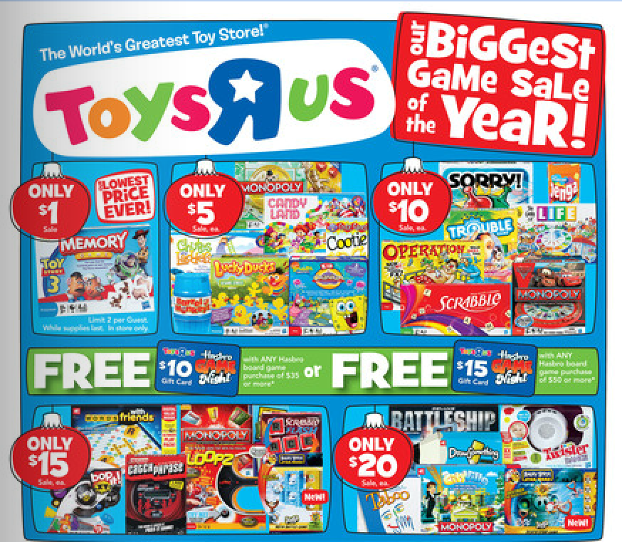toys r us card games