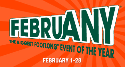 Subway's FebruANY Event Giveaway