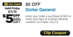 Dollar General Coupon