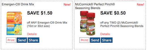 Printable coupons