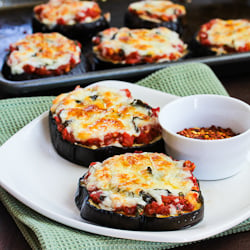 Eggplant Pizzas