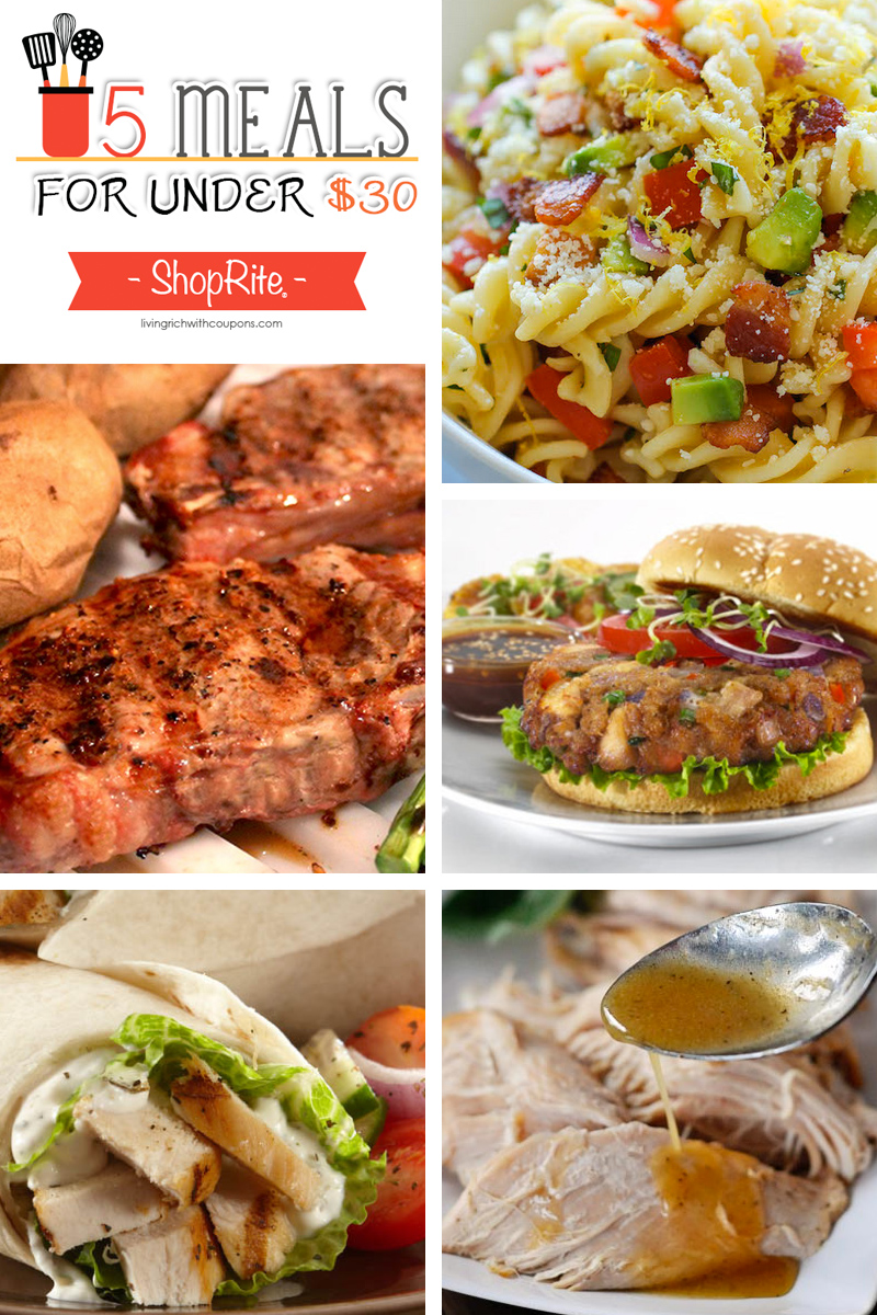 5 Meals for Under $30 at ShopRite