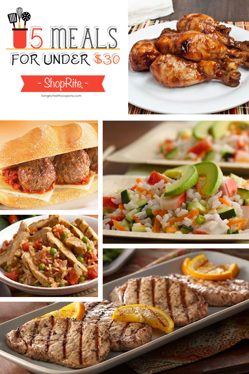 5 Meals for Under $30 at ShopRite