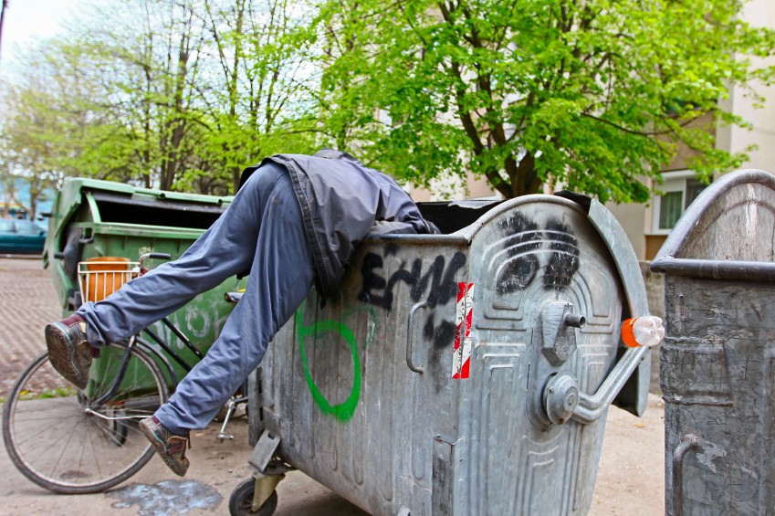 dumpster diving