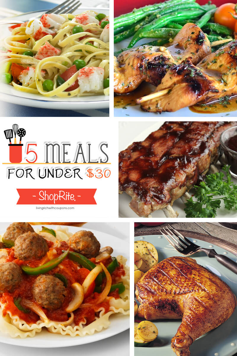 5 Meals for Under $30 at ShopRite