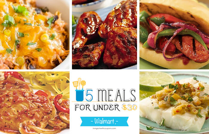 5 Meals for Under $30 at Walmart