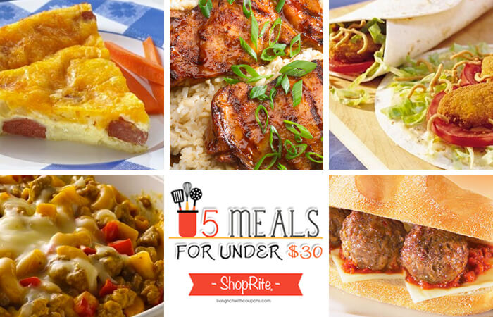 5 Meals for Under $30 at ShopRite