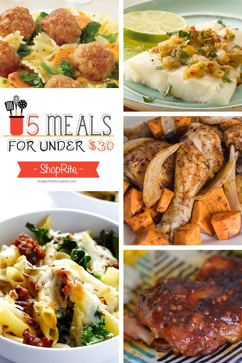 5 Meals for Under $30 at ShopRite