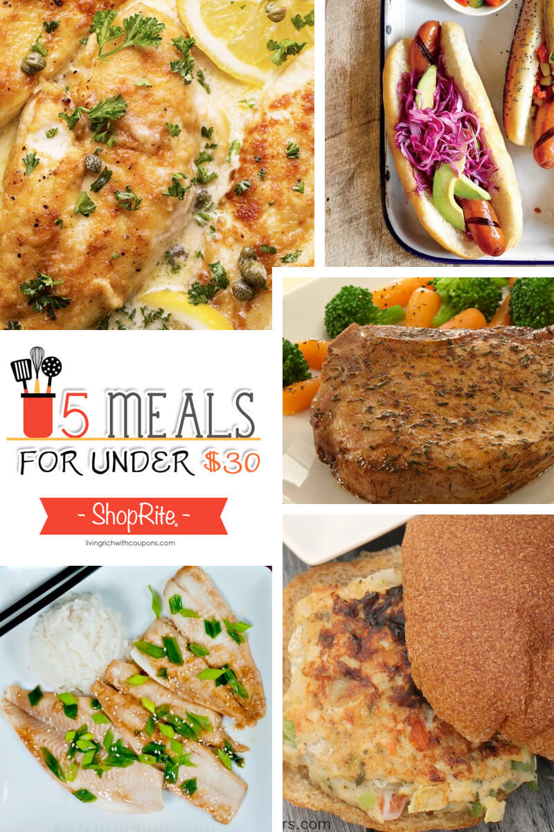 5 Meals for Under $30 at ShopRite