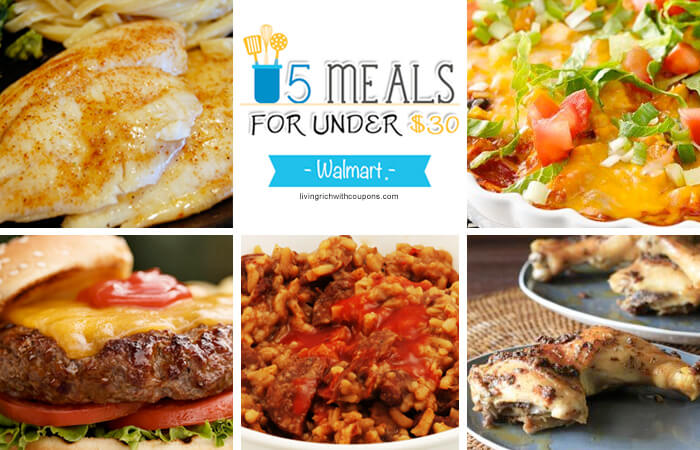 5 Meals for Under $30 at Walmart