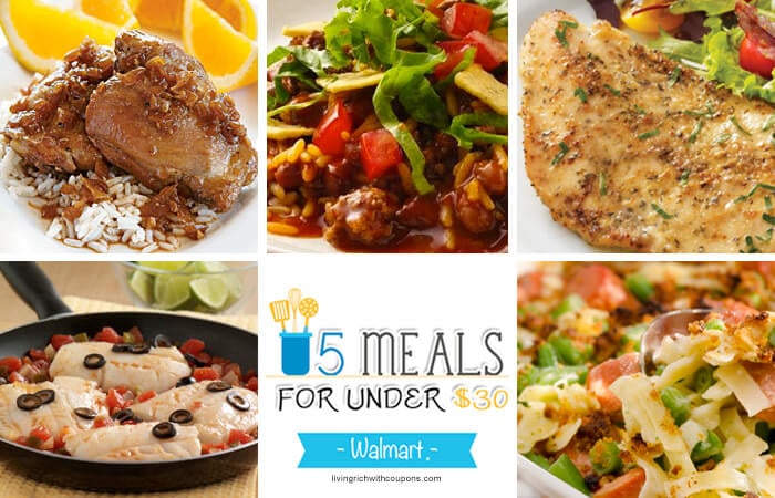 5 Meals for Under $30 at Walmart