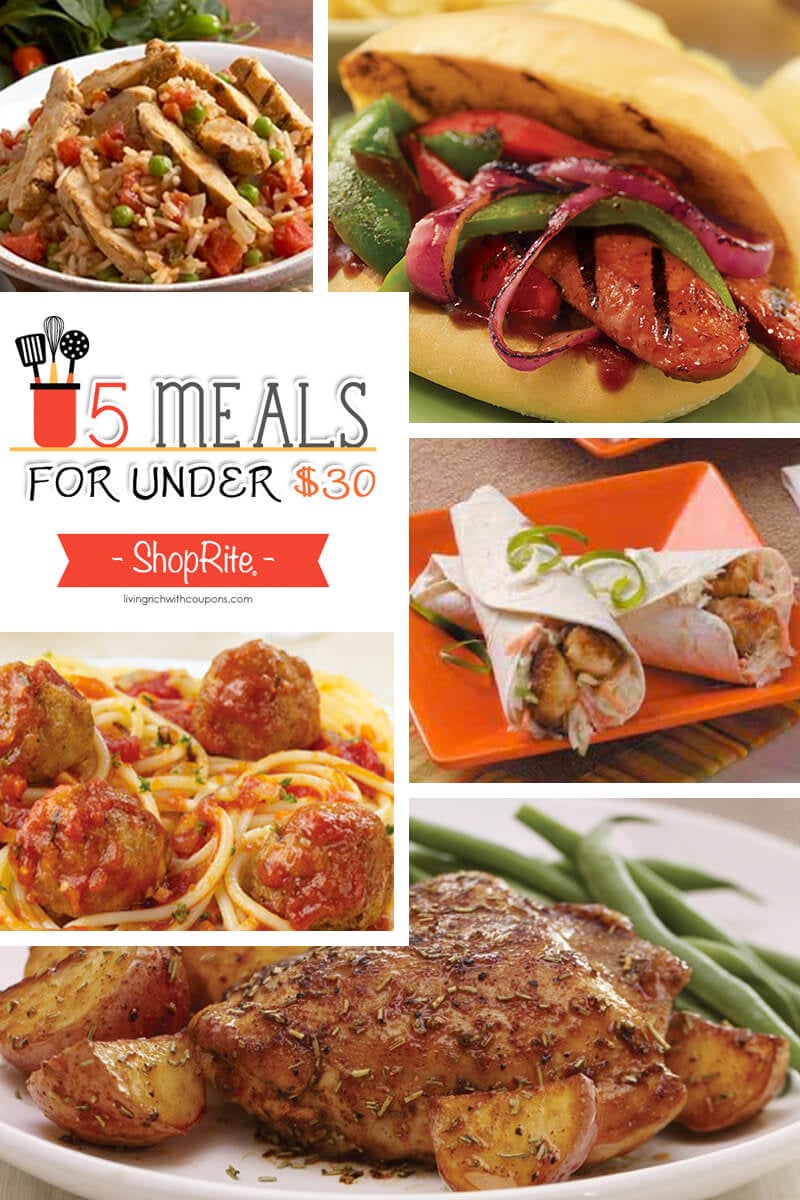 5 Meals for Under $30 at ShopRite