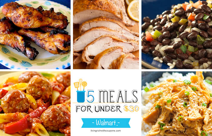 5 Meals for Under $30 at Walmart