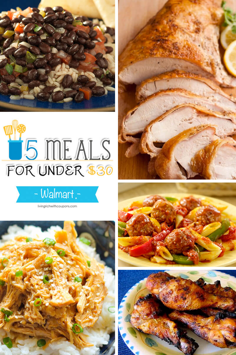 5 Meals for Under $30 at Walmart