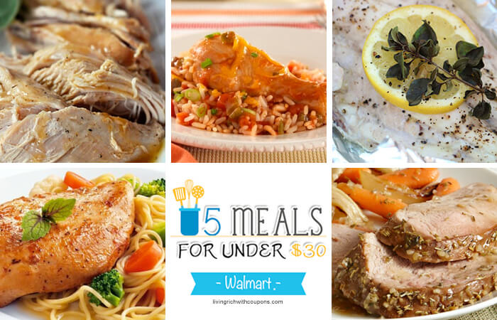 5 Meals for Under $30 at Walmart