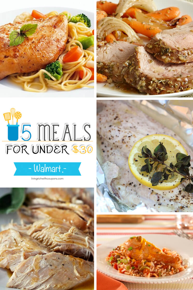 5 Meals for Under $30 at Walmart