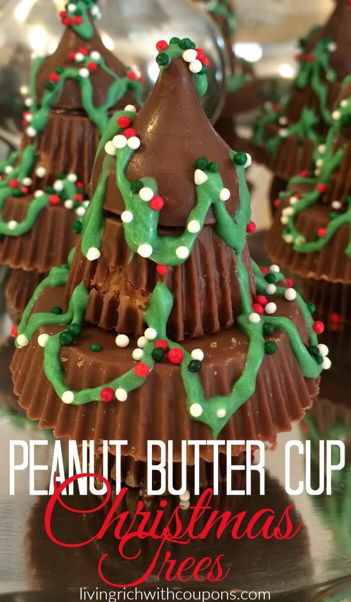 Peanut Butter Cup Christmas Trees