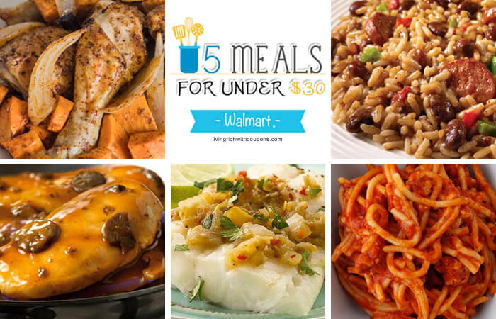 5 Meals for Under $30 at Walmart