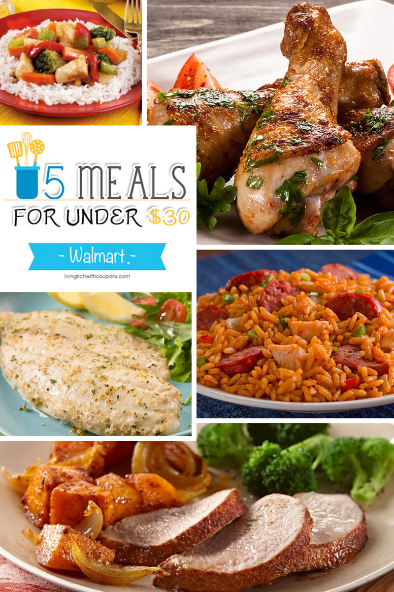 5 Meals for Under $30 at Walmart