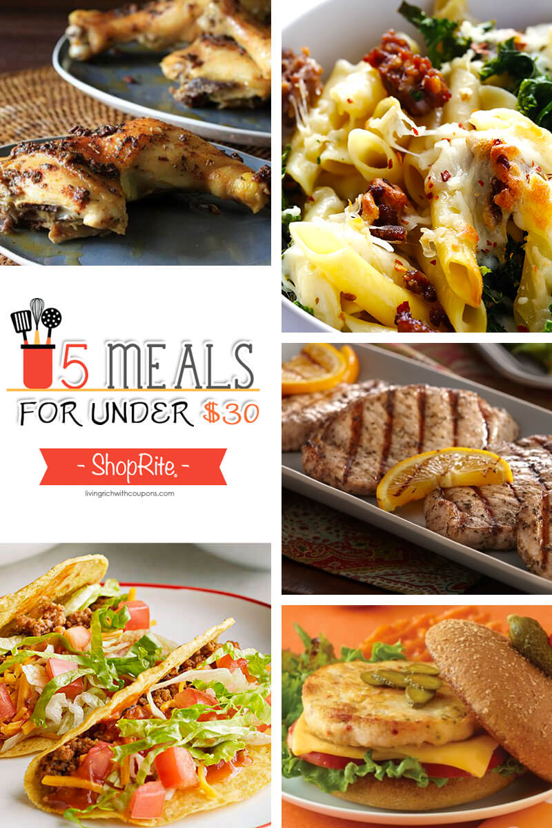 5 Meals for Under $30 at ShopRite