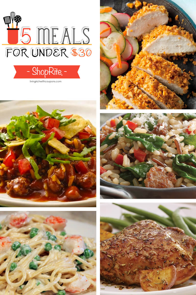 5 Meals for Under $30 at ShopRite