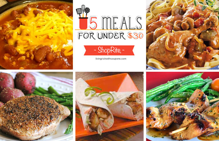 5 Meals for Under $30 at ShopRite