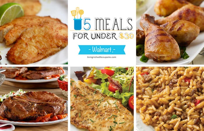 5 Meals for Under $30 at Walmart