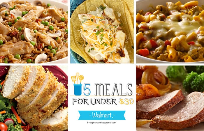 5 Meals for Under $30 at Walmart