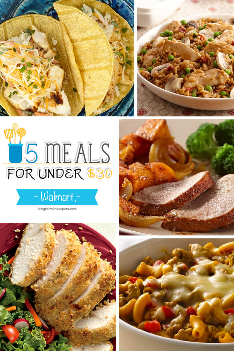 5 Meals for Under $30 at Walmart