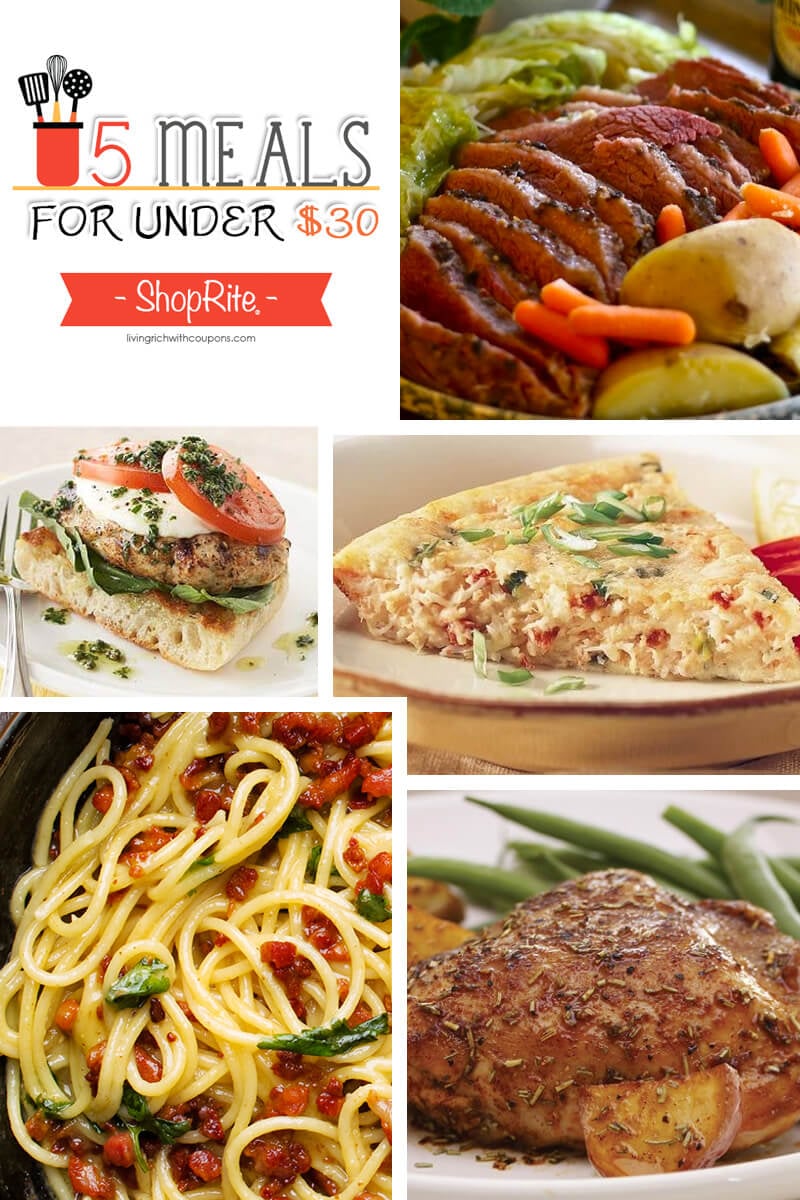 5 Meals for Under $30 at ShopRite