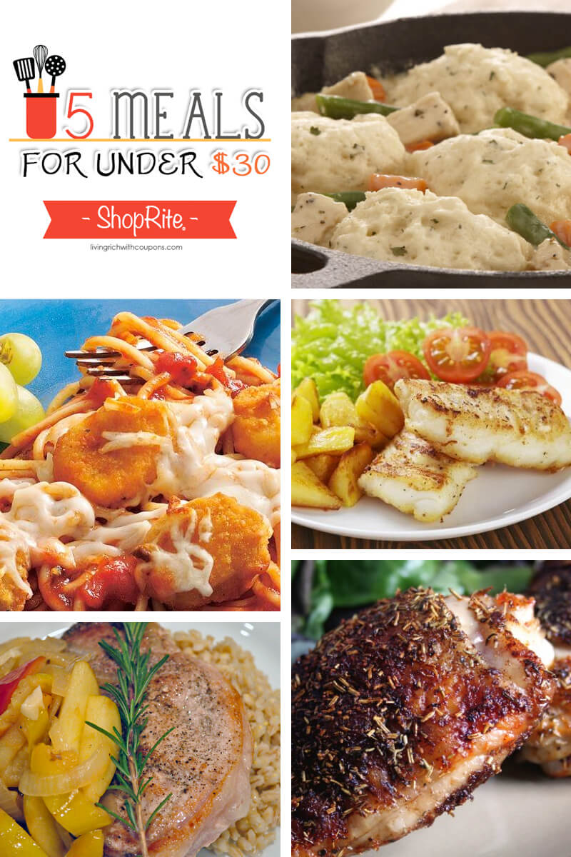 5 Meals for Under $30 at ShopRite