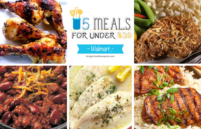 5 Meals for Under $30 at Walmart