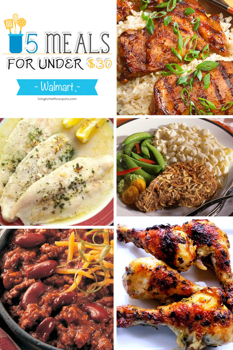 5 Meals for Under $30 at Walmart