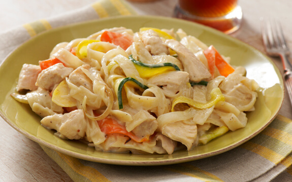 Chicken Primavera Alfredo