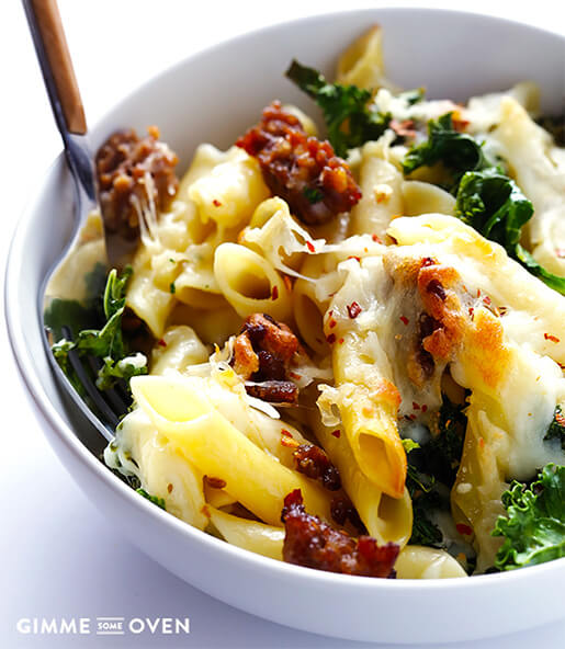 Italian Sausage and Kale Ziti