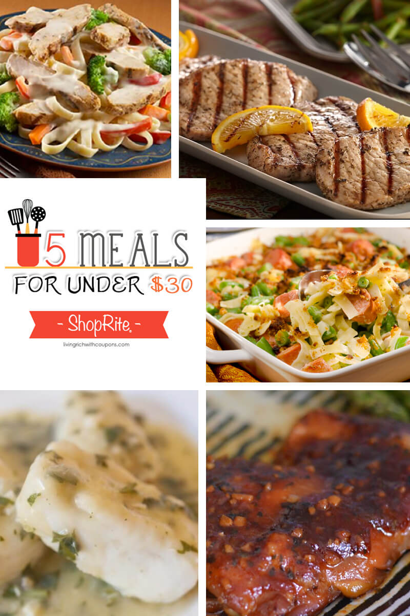 5 Meals for Under $30 at ShopRite