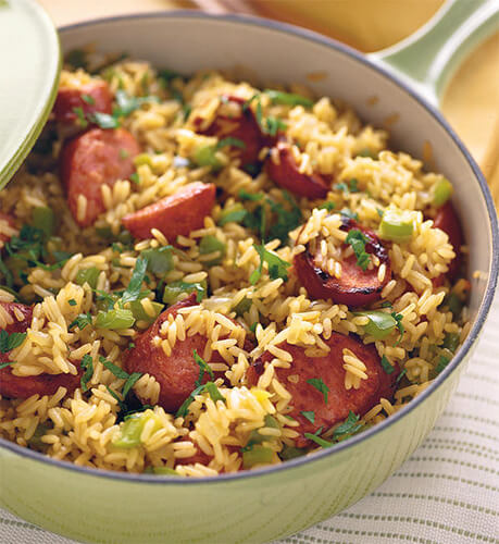 Skillet Sausage and Rice