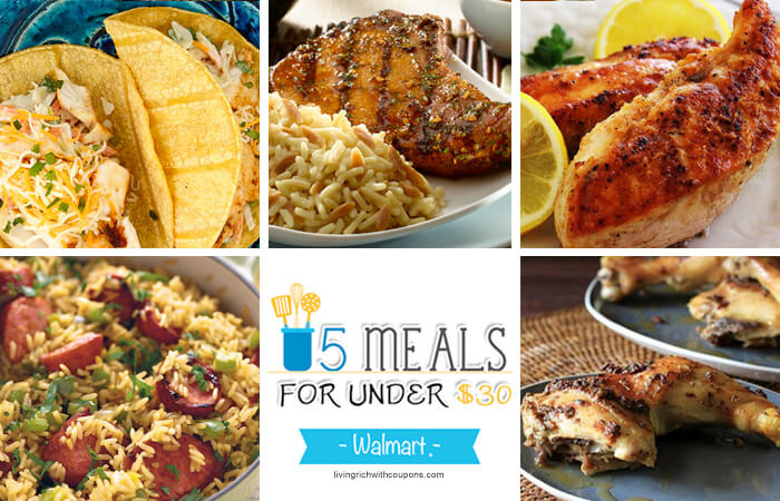 5 Meals for Under $30 at Walmart