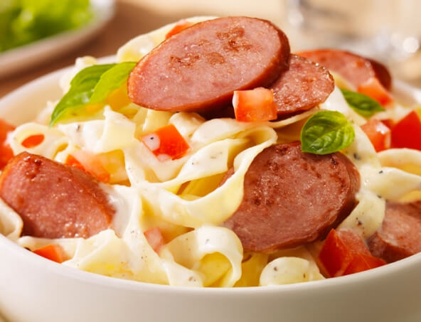 Smoked Sausage Alfredo