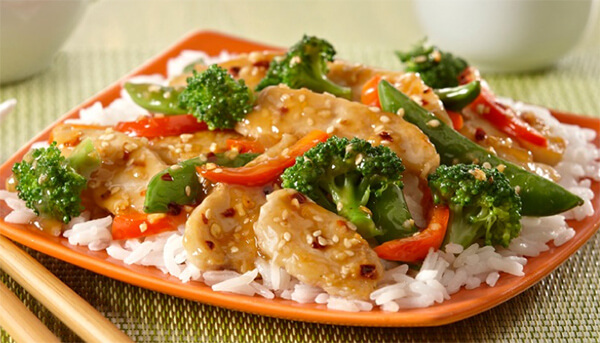 Stir-Fry Sesame Chicken and Vegetables