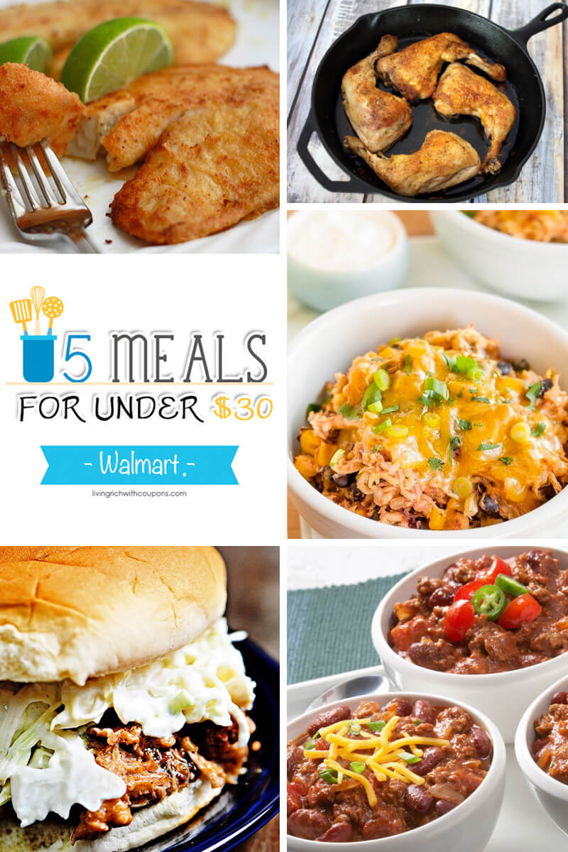 Free Weekly Meal Planning at Walmart