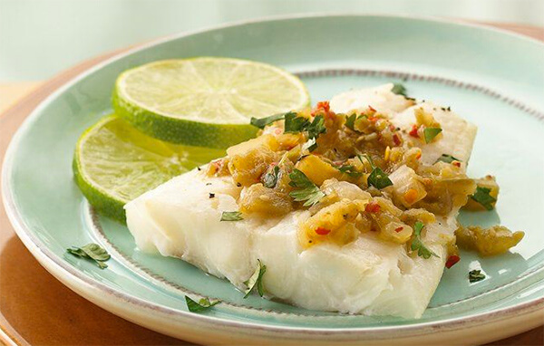 Broiled Fish with Salsa Verde