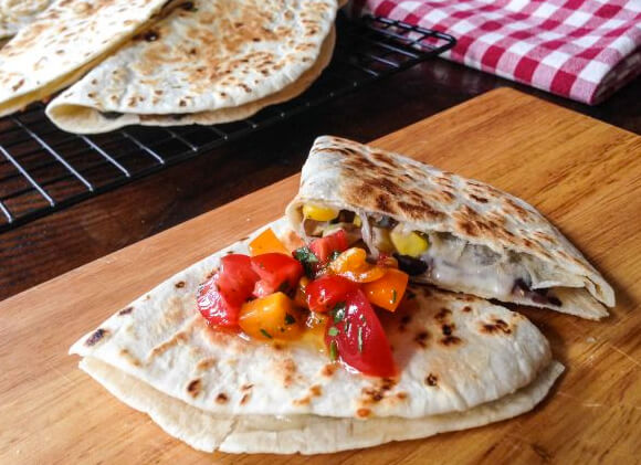 Corn and Black Bean Quesadillas