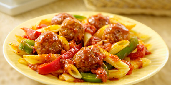 Italian Meatballs Pasta Skillet