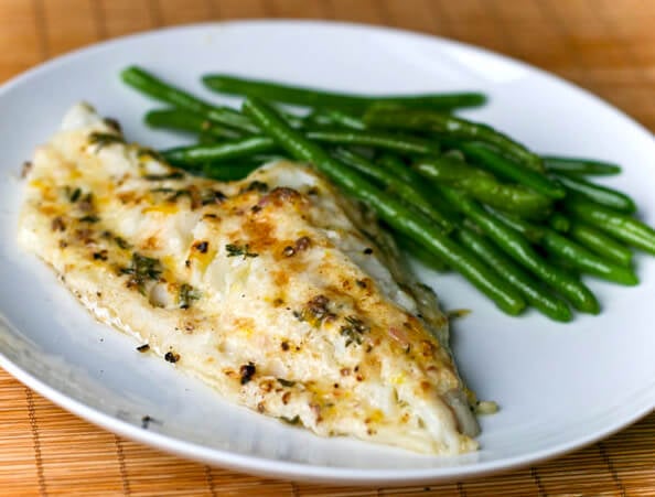 Sauteed Pollock in Lemon Garlic Butter