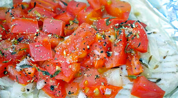 Tilapia Foil Packets on the Grill