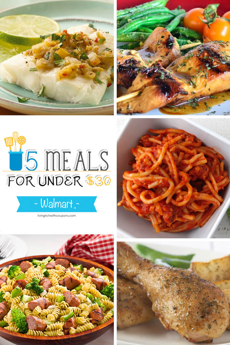 Free Weekly Meal Planning at Walmart