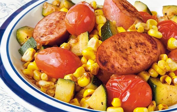 Sausage and Vegetable Skillet